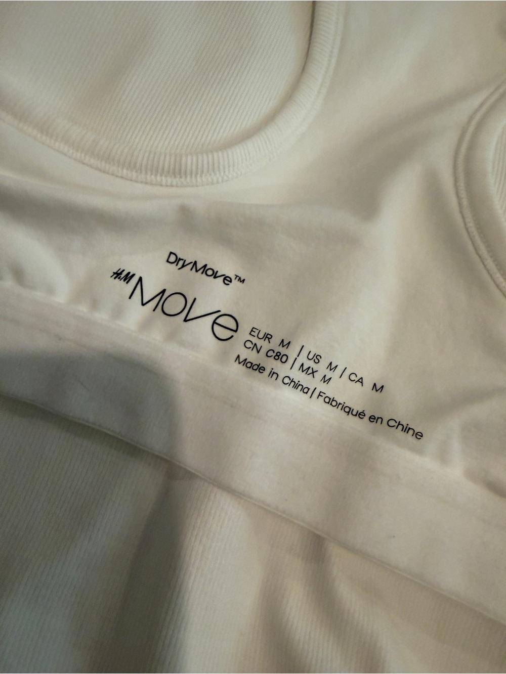 H&M White Ribbed Cropped Tank Top - Picture 5 of 5